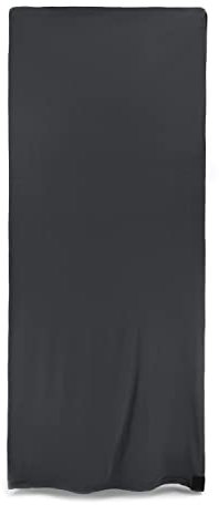 Alephnull Fleece Schlafsack Fleece Decke Wandern Camping (180x80cm, Schwarz)