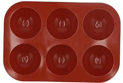 Alvinlite Molde de Silicona para Chocolate, moldes de Esfera de Media Bola para Hornear, Molde Redondo de Silicona para Hornear, Suministros para postres, Accesorios de Cocina(6 Cavity)