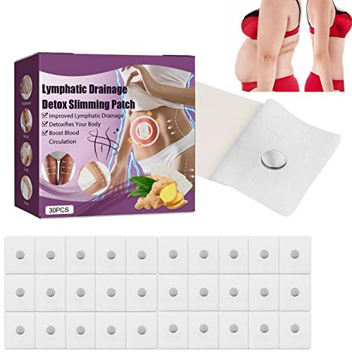 Ginger Patch Lymphatic Drainage Magnetic SlImming Patches Navel Sticker (30pcs)