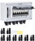 DC Trennschalter PV Anlage DC12V-DC400V 4 String 2 polig 15A IP67 Wasserdichtes Solar Leitungsschutzschalter Sicherungsautomat (4 in 4 out)