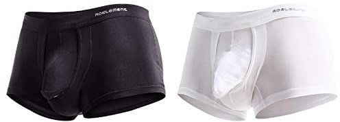 CCOOfhhc Einfarbig Bequeme Weiche Boxershorts Briefs Boxershorts Microfaser Atmungsaktive Sport Boxer Shorts Retroshort Herren Unterhosen Slip