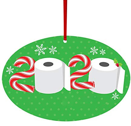 Generic Weihnachts-Toilettenpapier Weihnachts-Toilettenpapier-Anhänger aus Holz, Dekoration und Aufhänger, umgedrehter Weihnachtsbaum (B, Einheitsgröße)