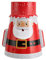 Qcwwy Tumbler Candy Box, Babbo Natale in Latta Materiale Biscottiera con Coperchio Squisita Fattura Latta Festive Christmas Holiday Treat Tins