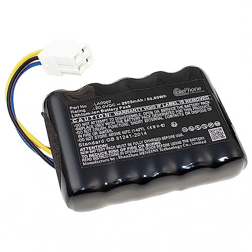 cellePhone Akku Li-Ion kompatibel mit Landxcape CR208E LX810i LX812i LX835 LX990 LX992 - Ferrex R800 Smart (Ersatz für LA0007) - 2500mAh / 20V