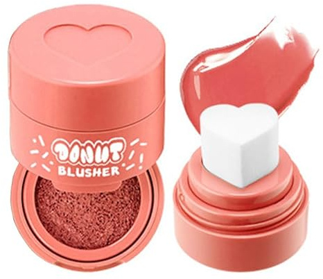 Stamp Liquid Blush Stamp Blush Mit Herzförmigem Applikator Natürliches Und Langanhaltendes Rouge, Leichtes Und Luftiges Make-up-Geschenk Für Frauen (1)