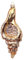 Muschel Gold maritim Weihnachtsbaumkugel Glas Christbaumschmuck Weihnachten 2