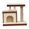 ＡＷＨＡＯ Casetta Sull'albero per Gatti in Scala 1:12, Modello di Centro per Animali Domestici, Scaffali E Trespoli per Gatti di Simulazione, Accessori di Arred, 6,5 x 3,5 x 5,5 cm