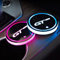 2 PièCes LED Porte-gobelets pour Peugeot GT 508 5008 3008 208 2008 308 Voiture Gobelet Dessous 7 Couleurs Tapis de Verre USB Chargement Tasse sous-Verres