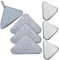 Wedhapy 6 PCS 360° Rotatable Adjustable Cleaning Mop Replacement Heads, Triangular Microfiber Mops Heads Cloth Reusable Spin Mop Triangle Cleaning Mop, For Wall Ceiling