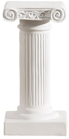 HOLIDYOYO Elegante Römische Säulenstatue Harz- -Ornament Für Hochzeitsfeiern Minimalistischer Säulenkerzenhalter Glatt Für Die Inneneinrichtung