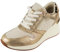 Ladies Wedge Trainers Womens Lace Up Comfy Classic Pumps Sneakers Shoes Size Gold-5