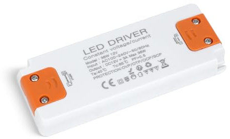 SUCIKORIO 12V 36W Netzteil LED Trafo LED Transformator 230V auf 12V 36W 3A Schlank Konstante Spannung Treiber Netzteil 12V Ultra Dünn Niedervolttrafo für Streifen, Lampen