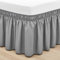 RIMELA Cache-sommier élastique pour très grand lit - Facile à installer - Polyester brossé doux - Hauteur de 38 cm - (150 x 200 cm)