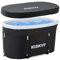 Baño de hielo ovalado con cubierta, bañera plegable KISKVV para adultos, barril de hielo aislado para interior y exterior, terapia de frío para atletas, atletas, tonelada de baño de hielo para el