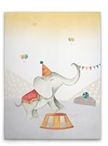 A.S. Création Leinwandbild Zirkus Elefant Kinderzimmer - Wandbild in Bunt, Beige - 30 x 40 cm - DD129371