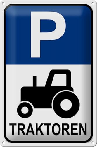 Schild Blech Parken -Made in Germany- 20x30cm Parkplatz Traktor Metall Deko Blechschild