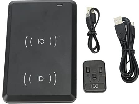 Tbest ID-IC-Kartenleser, Kartenleser NFC-Leser CDs 125 kHz Radiofrequenz-Identifikationskartenschreiber USB-Smartcard-Programmierer