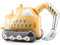 XL Folienballon Bagger Happy Birthday Ballon selbststehend Luftballon Fahrzeuge Baustelle Geburtstag Junge Ballon Bagger, 77cm, mit Trinkhalm aus Papier