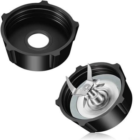 Paquete de 2 piezas de repuesto para licuadoras Oster, base de contenedor de plástico negro, 7,8 cm