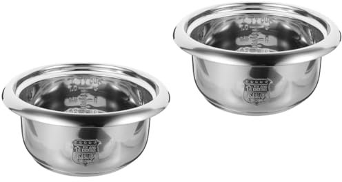 UTHCLO 2 Piezas De Revestimiento para Olla Arrocera Sartenes Eléctricas Antiadherentes con Tapa Olla De Cocción Eléctrica Olla Reemplazable Freidora Olla Arrocera Cuco Wok Estufa