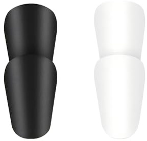 4 Stück Mini Fußball Schienbeinschoner, 10x6 cm Kleine Schutzkappen für Kinder Herren Damen Jungen Mädchen
