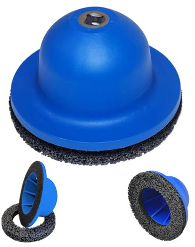 Radnabenschleifer, Kugelkopfschleifer für 1/2 Schlagschrauber, Radnabenschleifer Auto mit 150mm Schleifrad, Radnaben Bürste Set für Felgenreinigung, Schleifen, Entrosten