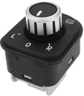 YINETTECH Perilla de Ajuste del Espejo Lateral Interruptor del Espejo Retrovisor Izquierdo 5K0959565 5ND959565A Compatible con Volkswagen