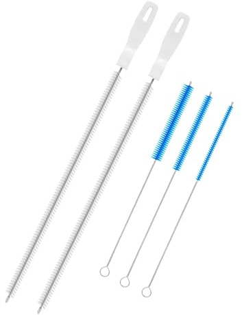 Reinigungsbürsten Set für Abwasserkanäle, 5 Piece Hose Brush, Schlauchbürste, DrainCleaner-Bürste, Flexible Abflussbürste für Bad, Küche
