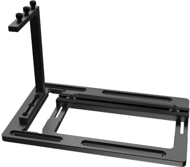 XRIKUI Support de montage vertical pour GPU, support de carte graphique en alliage d'aluminium avec fente PCIe Riser et support de ventilateur de 120 mm, compatible avec les GPU 2/3 emplacements pour