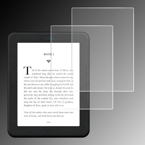 LaoShuSheng Lot de 2 films protecteurs d'écran anti-reflets et anti-reflets pour liseuse Nook GlowLight 4 / Nook GlowLight 4e de 6, anti-traces de doigts, résistant aux rayures, toucher papier, nano