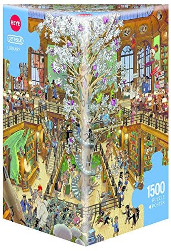HEYE 29840 Library Triangular 1500 Teile, Uli Oesterle, White