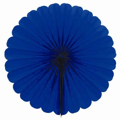 Creativery 1 Papierfächer 35cm (blau 352 / königsblau/Royalblau) / Deko Papier Fächer Rosetten Blumen Raumdeko Papierrosetten Hängedeko