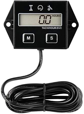 Runleader Cuentarrevoluciones digital Tacómetro, Recordatorio de mantenimiento, Apagado del usuario, Uso para ZTR Cortacésped Tractor Generador Marina