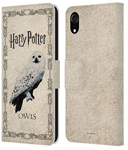 Head Case Designs Offizielle Harry Potter Hedwig Eule Prisoner of Azkaban III Leder-Wallet-Hülle Kompatibel mit Apple iPhone XR
