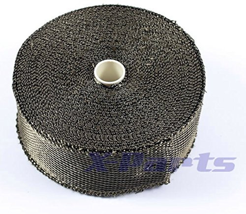 X-Parts PRO Serie 15m x 5cm Titan Hitzeschutzband Auspuff Band Lava Lawa 1016093