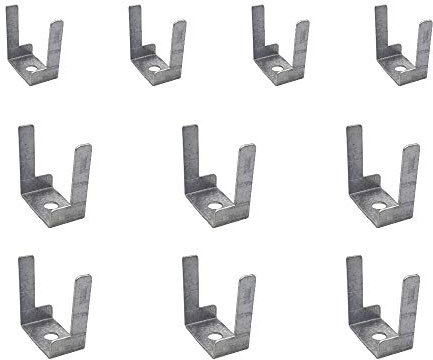 Mini Trunking Fire Rated Steel Cable Clips Electrical Cable Management Solution 29x15x32.5mm - Pack of 10