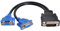 chenyang DMS-59Pin 1 to 2 VGA RGB 15Pin Splitter Extension Cable for PC Graphics Card