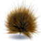 Wohnkult 15-17 cm Kunstfell Bommel Pelzbommel Fellbommel Pompon mit Faden für Mützen Anhänger Dekoration | 16 Farben (Braun-Schwarz)