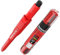 Profi Tieflochmarker Set inkl. 10 Ersatzminen (Rot, Gelb & Grafit) & Spitzer I Hultafors I Trockenmarker & Spender mit rutschfestem Clip I Zimmermannsbleistift für diverse Oberflächen I 650230