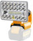 Hipoke 18V 2000LM Lampe de travail LED multifonction sans fil longue portée avec port USB compatible avec Dewalt 18V Li-ion pour lampe de poche extérieure,lampe de camping (sans batterie)