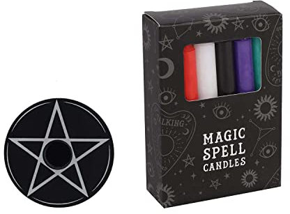 Spell Candler Halter Pentagram - Wunschkerzen, Hexe, Black Magic, Witchcraft, Hexe (Mixed)