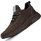 Feethit Turnschuhe Herren Laufschuhe Sportschuhe Sneaker rutschfeste Gummisohlen Leichte und Atmungsaktiv für Gehen Braun 46