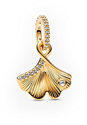 LaMenars Flying Ginkgo Leaves Charm for 925 Sterling Silber für Damenarmbänder Halsketten Dangle Anhänger für Valentinstag Muttertag Mädchen Geschenk