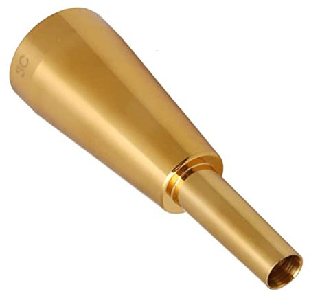EIFINE 3C Trompetenmundstück verdicktes amerikanisches Mundstück Trompetenmundstück Instrumentenzubehör Golden (Color : Golden, Size : One Size)