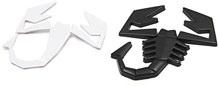 A ABSOPRO Metallo Scorpione Forma Esterno Adesivo Auto 3D Adesivo Decal 6 x 5.5 x 0.3cm Nero