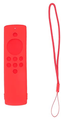 OUKENS Fire Stick Lite 2023 Remote Cover,Shockproof Silicone Cover Case for Fire TV Stick Lite 2020 Remote Control Protective Case Cover Sleeve with Lanyard(Red)