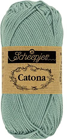 Scheepjes - Scheepjes Catona 528 Silver Blue Yarn - 1x10g