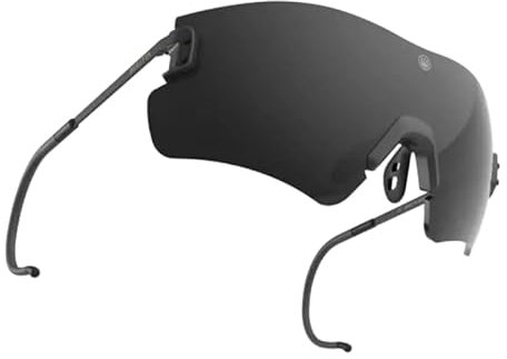 ARMERIAONLINE SINCE 1999 Airsoft Schutzbrille für Schießen, Polygon und Jagd, ballistische Gelbe Schutzbrille mit schwarzen gelben Gläsern, Farbe: Schwarz