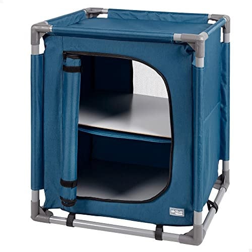 AKTIVE 63013 - Armario de camping con cremallera, medidas 66 x 56 x 46 cm, peso máximo 25 kg, muebles para acampar
