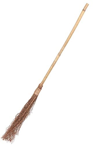 DEGUISE TOI Scopa da Strega in Bamboo - 88 cm - Marrone - Taglia Unica